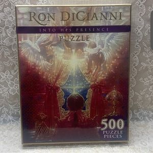 1999 Into His Presence Jigsaw Puzzle Ron DiCianni Angel Prayer 500 Pieces, New